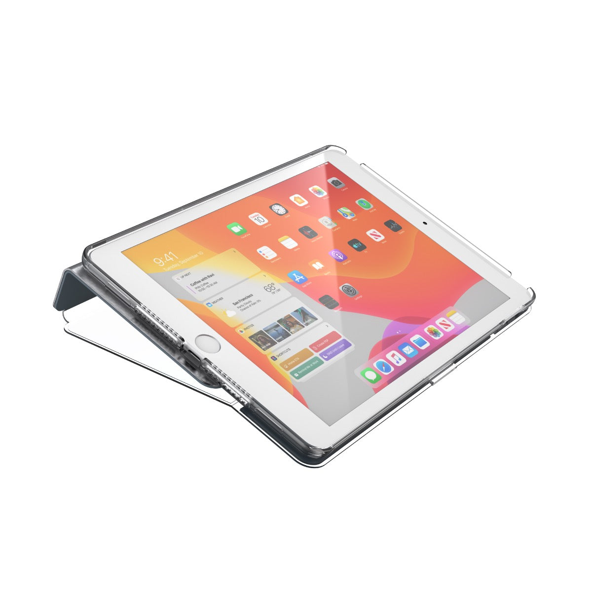 Speck – Balance Folio Clear iPad (7. és 8. generációs) tok - karbon sötétszürke / áttetsző - iSTYLE HU
