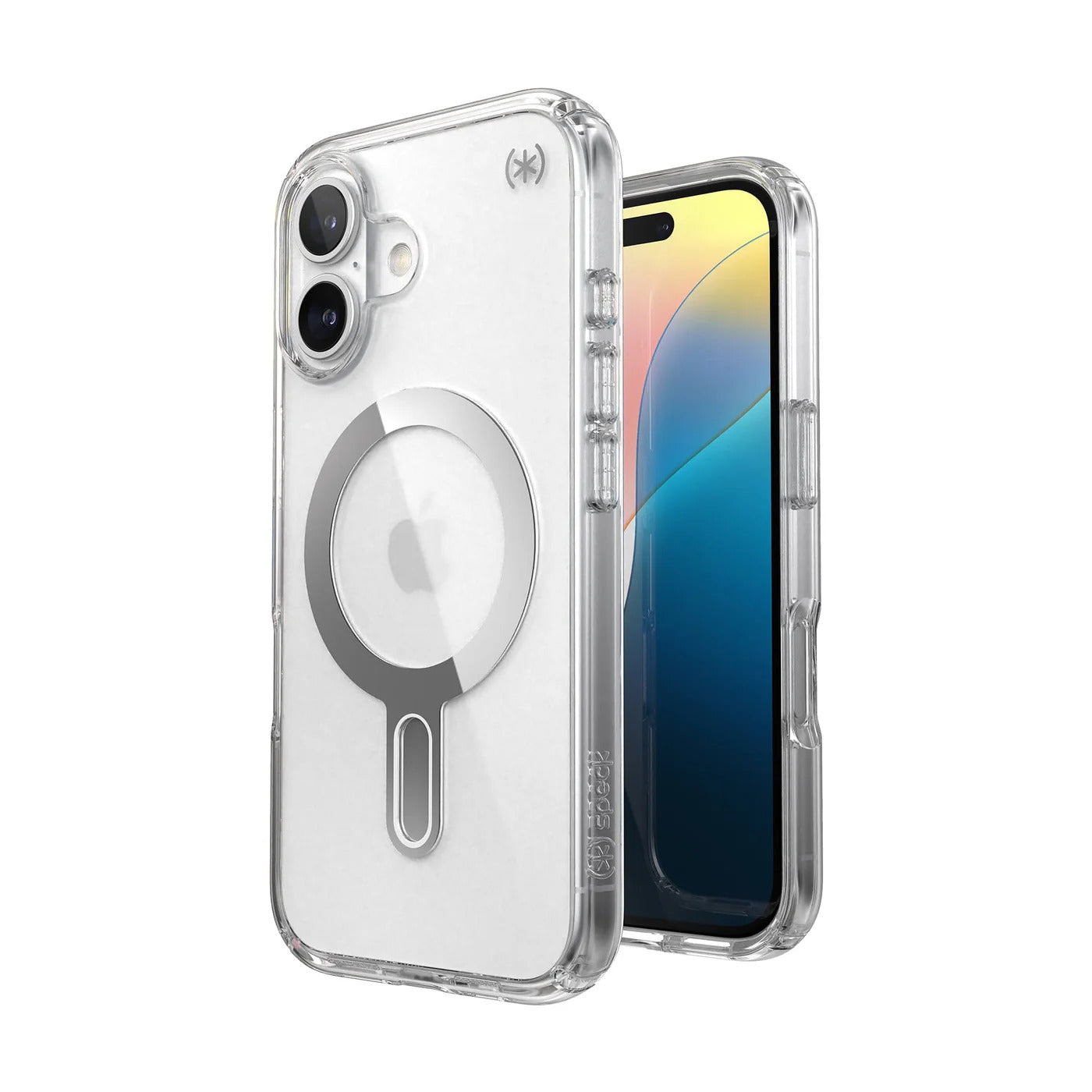 Speck Presidio Perfect Clear + ClickLock tok iPhone 16-hoz — Átlátszó/Króm - iSTYLE HU