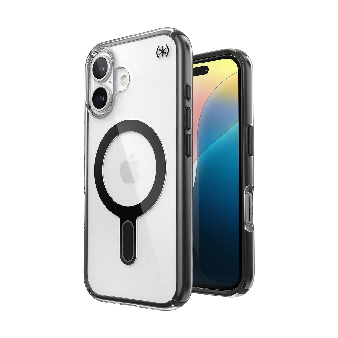 Speck Presidio Perfect Clear + ClickLock tok iPhone 16-hoz — Átlátszó/Matt Fekete - iSTYLE HU