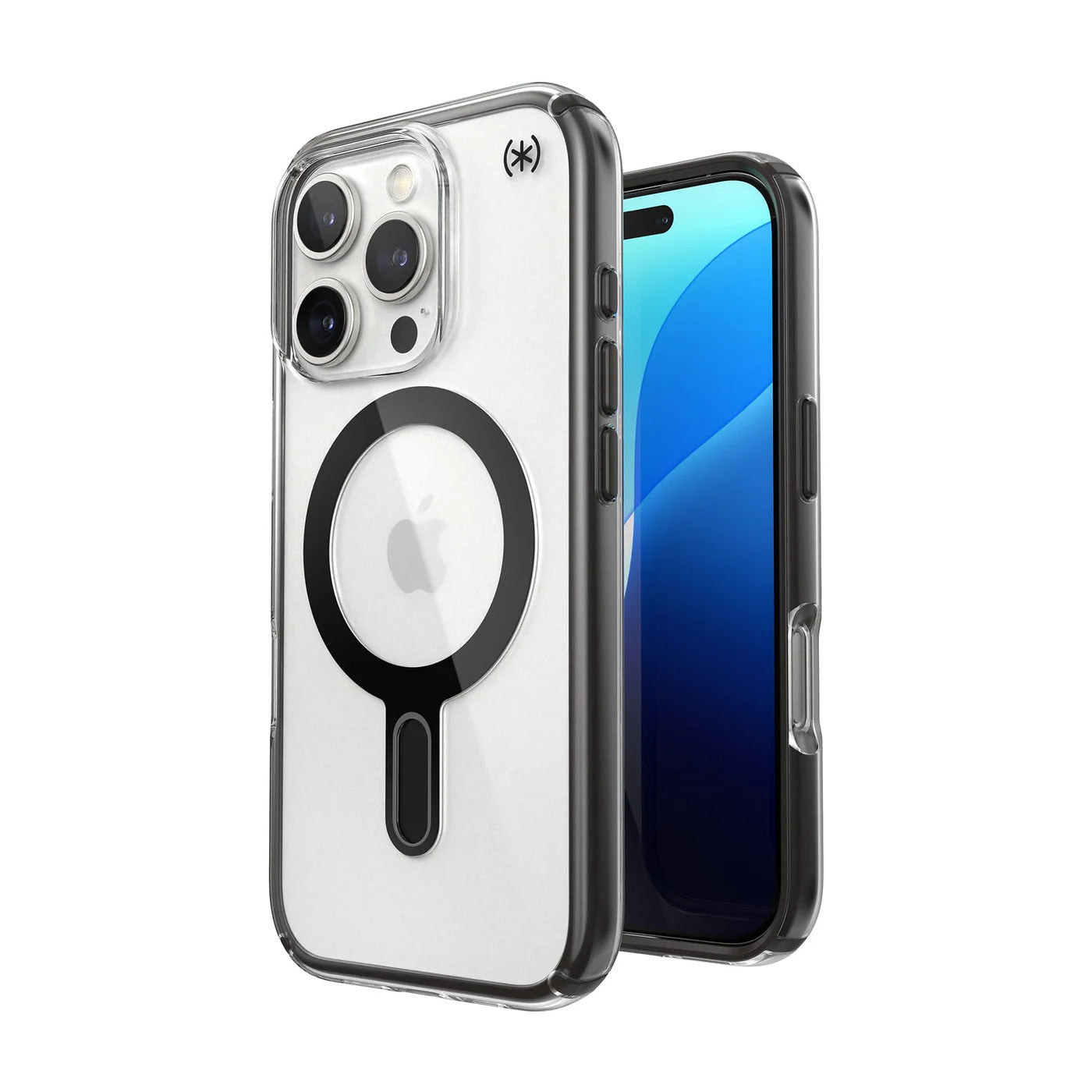 Speck Presidio + ClickLock tok iPhone 16 Pro-hoz — Átlátszó/Matt Fekete - iSTYLE HU