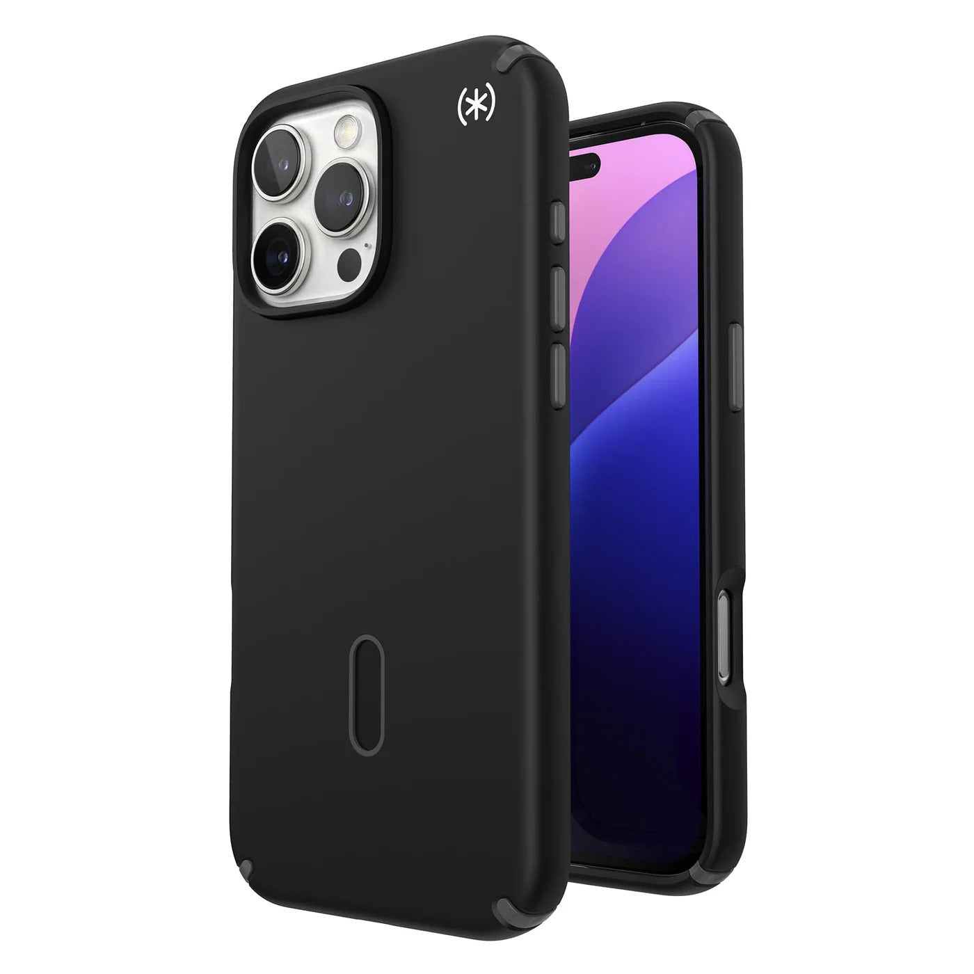 Speck Presidio + ClickLock tok iPhone 16 Pro Max-hoz — Fekete/Palaszürke/Fehér - iSTYLE HU