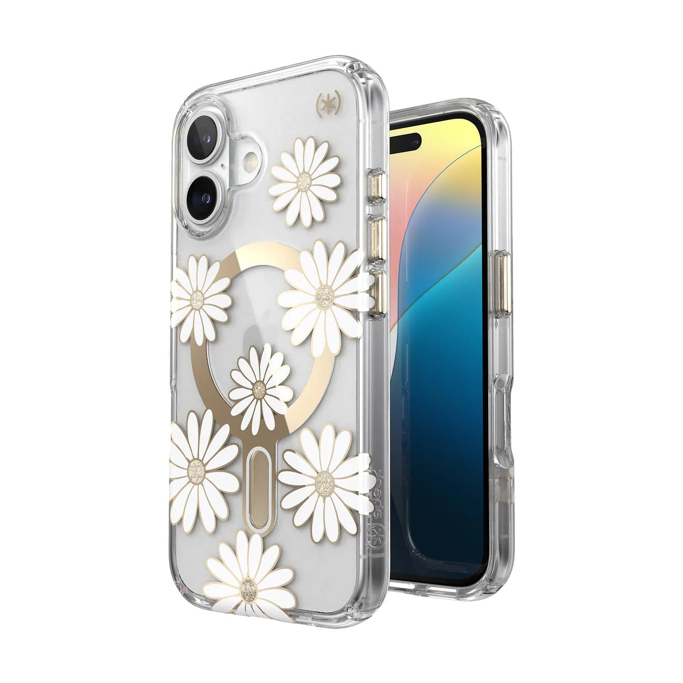 Speck Presidio Lux + ClickLock tok iPhone 16-hoz — Átlátszó/Arany - iSTYLE HU