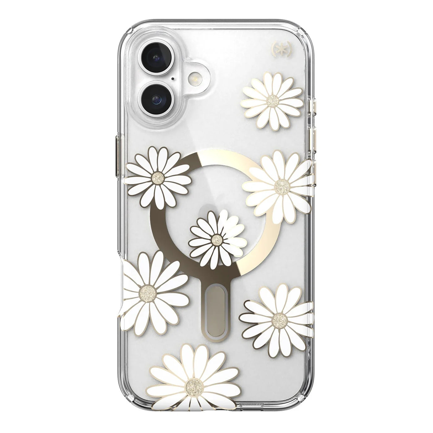 Speck Presidio + ClickLock tok iPhone 16 Plus-hoz — Átlátszó/Arany - iSTYLE HU