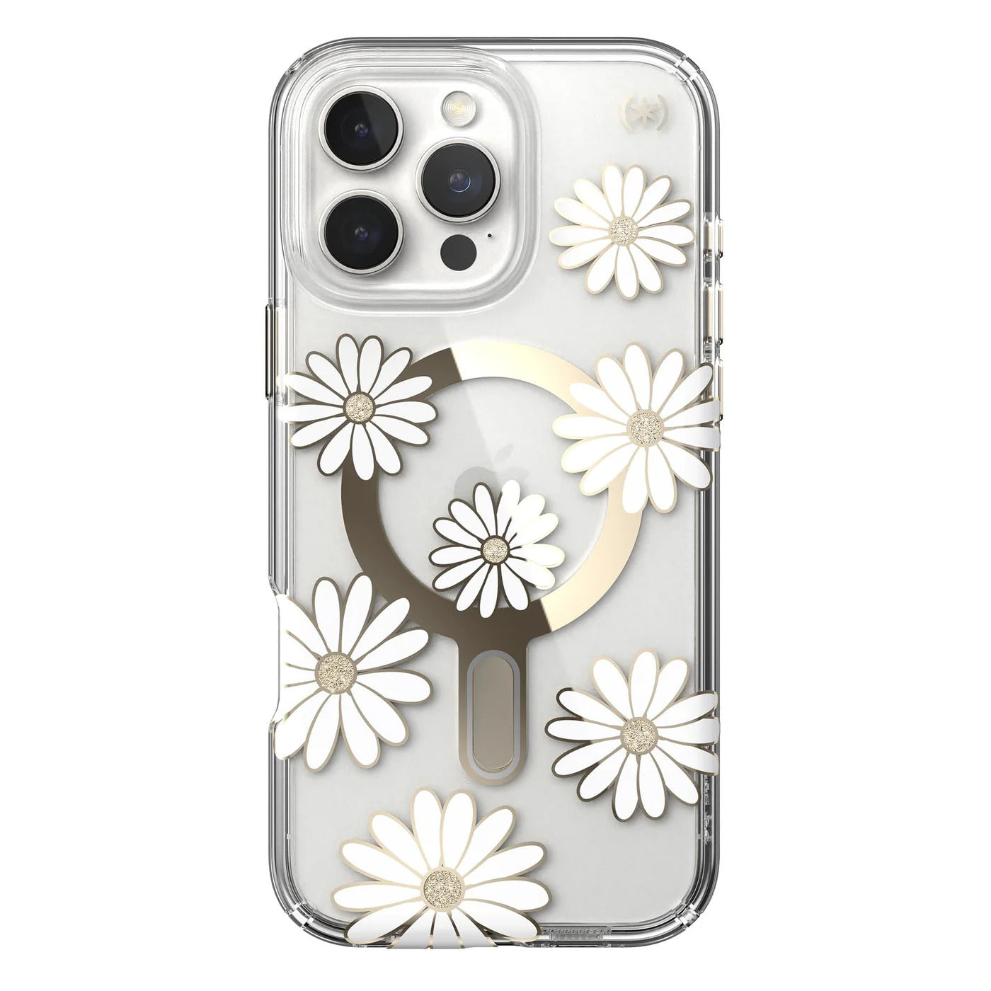 Speck Presidio + ClickLock tok iPhone 16 Pro Max-hoz — Átlátszó/Arany - iSTYLE HU