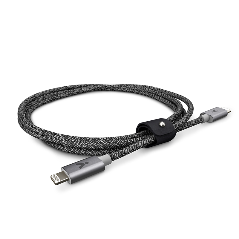 iSTYLE – Fonott USB-C Lightning kábel 1,2 m - asztroszürke - iSTYLE HU