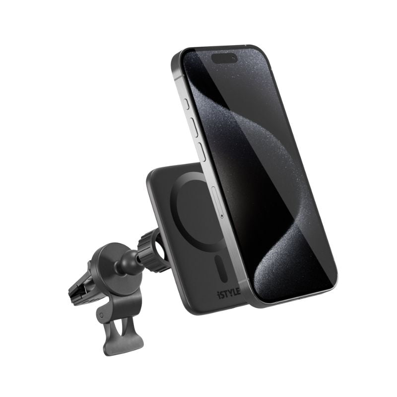 iSTYLE – Qi2 ultravékony autós töltő MagSafe kompatibilitással - fekete - iSTYLE HU