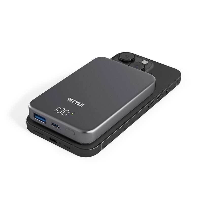 iSTYLE – Mag+ alumínium külső akkumulátor 10 000 mAh - asztroszürke - iSTYLE HU