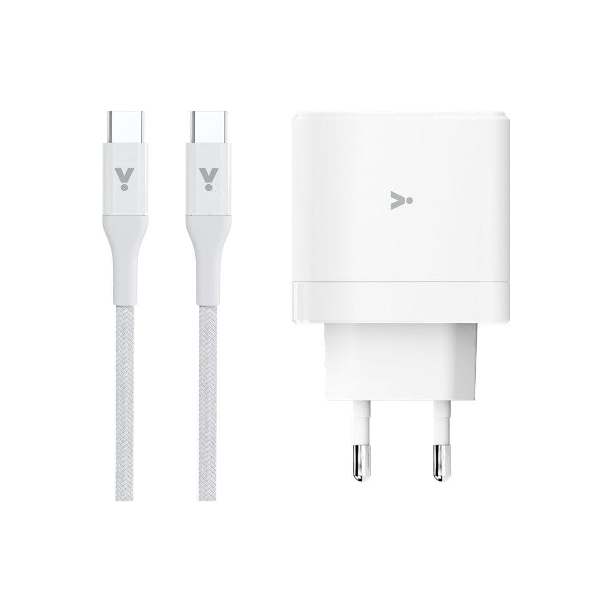 iSTYLE – 65 Wattos GaN adapter 2 m-es USB-C toltőkábel csomag - Fehér - iSTYLE HU