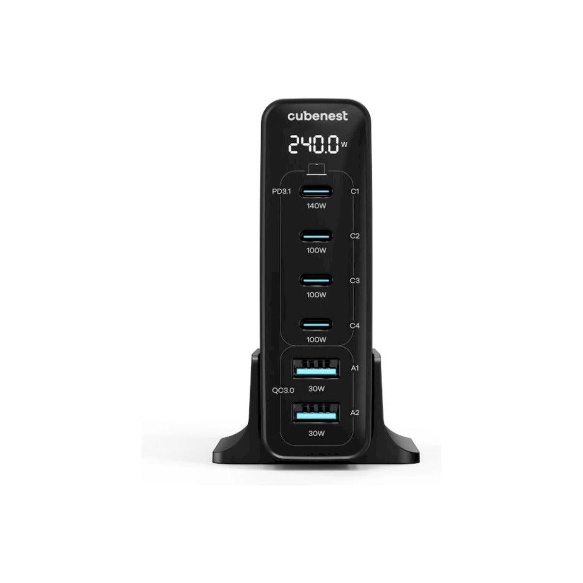 CubeNest – PD 3.1. töltő 240W, S6D0 - fekete - iSTYLE HU