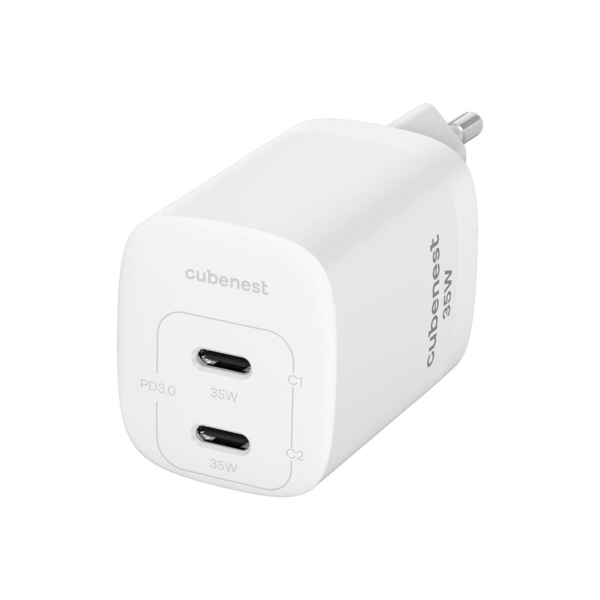Cubenest – S2D1 - 35W-os hálózati adapter - fehér - iSTYLE HU