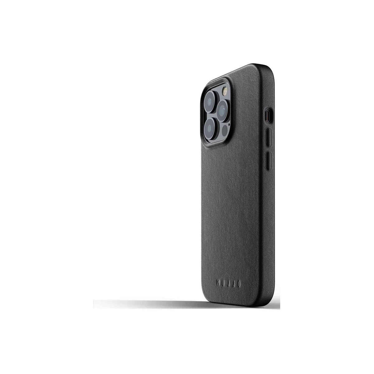 Mujjo – iPhone 13 Pro bőr tok - fekete - iSTYLE HU