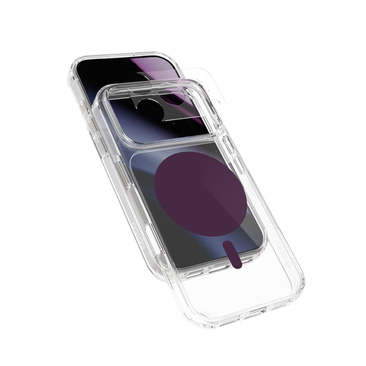 Epico Dot Mag+ Case iPhone 17 Pro Max/18 Pro Max Qi2 & MagSafe kompatibilis - Sötét Lila (Keresztpánt kompatibilis & Kamerasziget védő)