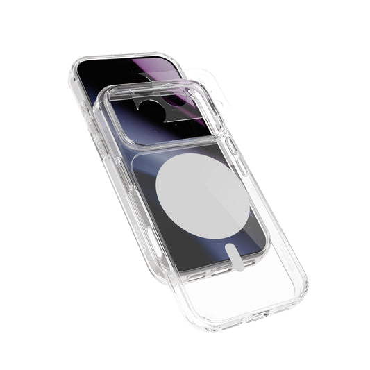 Epico Dot Mag+ Case iPhone 17 Pro Max/18 Pro Max Qi2 & MagSafe kompatibilis - Szürke (Keresztpánt kompatibilis & Kamerasziget védő)