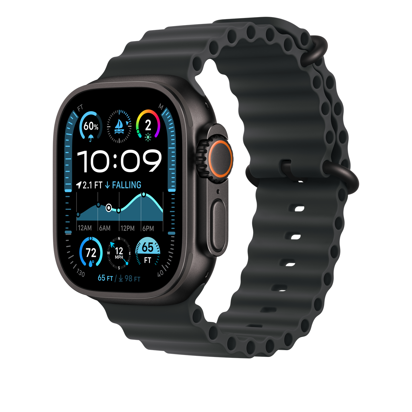 49mm fekete óceán szíj bővítő – fekete – natúr titán - iSTYLE HU