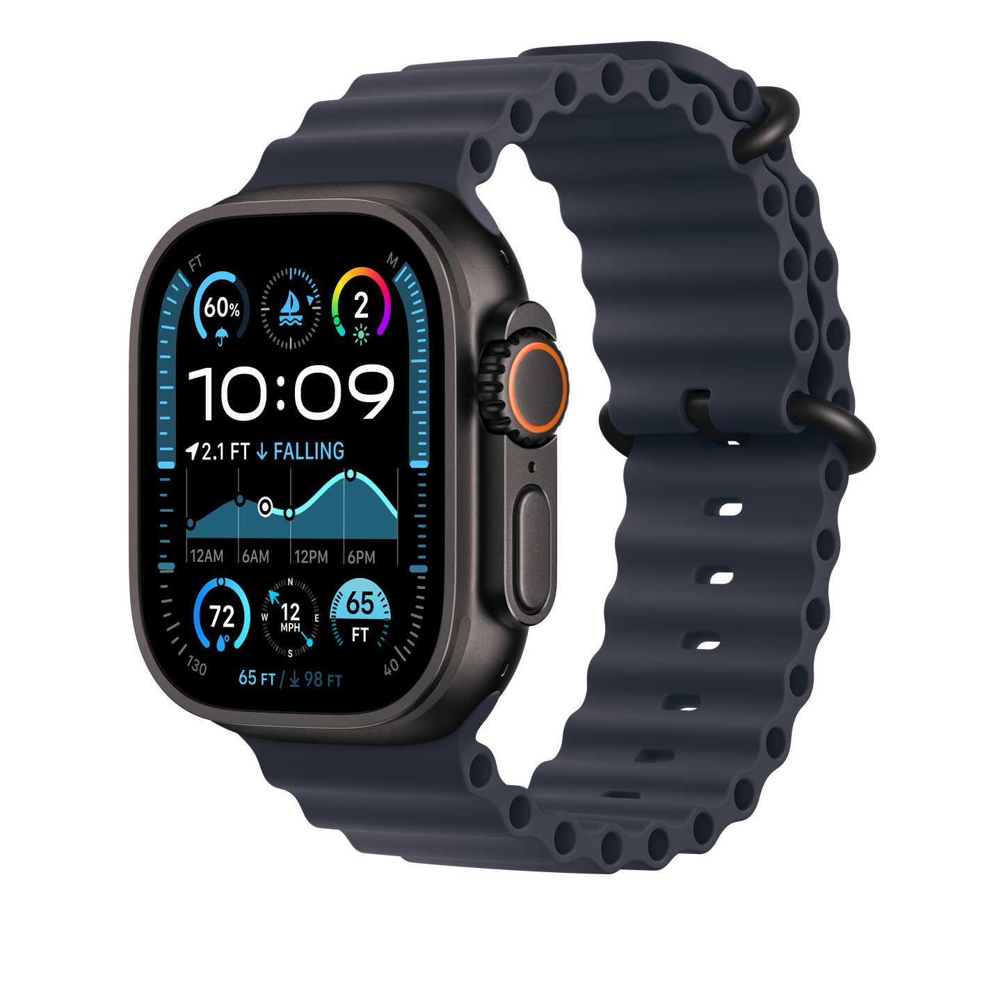 49mm tengerészkék óceán szíj bővítő – fekete – natúr titán - iSTYLE HU