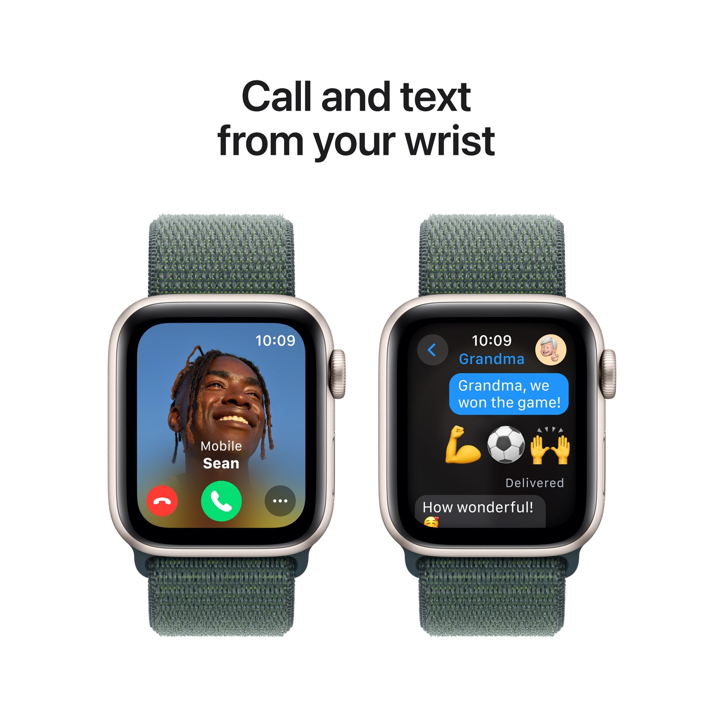 Apple Watch SE GPS 40 mm-es Starlight alumínium tok, Lake Green Sport hurokkal - iSTYLE HU
