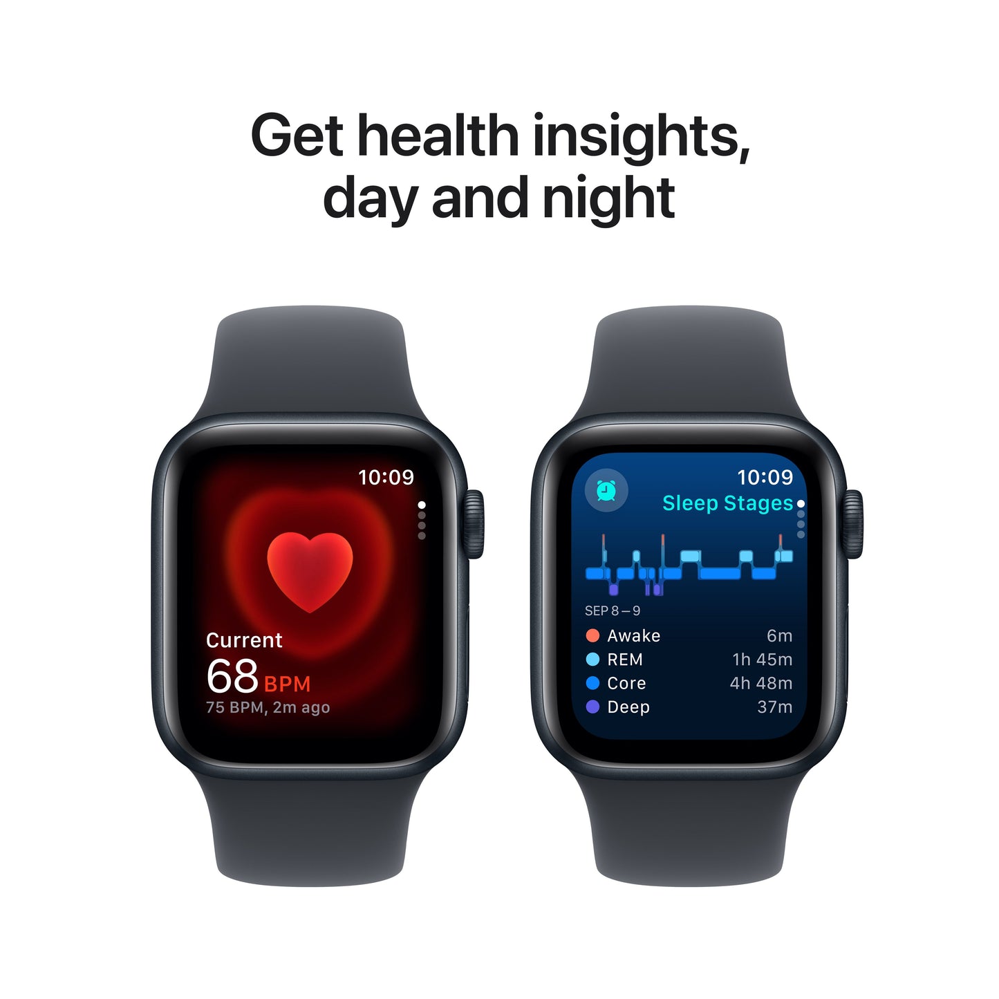 Apple Watch SE GPS + cellás 40 mm-es Midnight alumínium tok Midnight sport pánttal - M/L - iSTYLE HU
