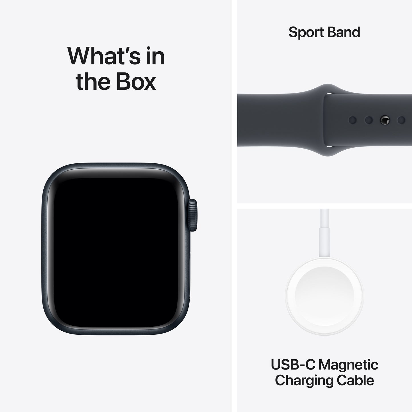 Apple Watch SE GPS + cellás 40 mm-es Midnight alumínium tok Midnight sport pánttal - M/L - iSTYLE HU