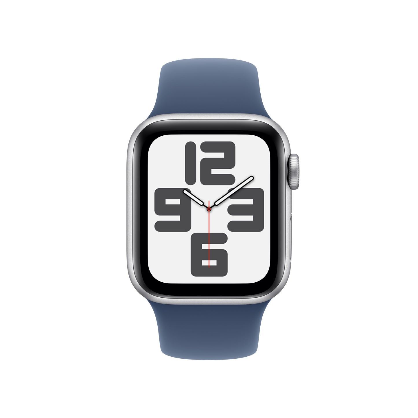 Apple Watch SE GPS + cellás 40 mm-es ezüst alumínium tok farmer sportszíjjal - S/M - iSTYLE HU