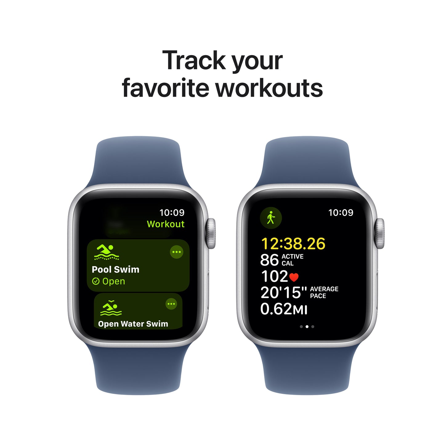 Apple Watch SE GPS + cellás 40 mm-es ezüst alumínium tok farmer sportszíjjal - S/M - iSTYLE HU