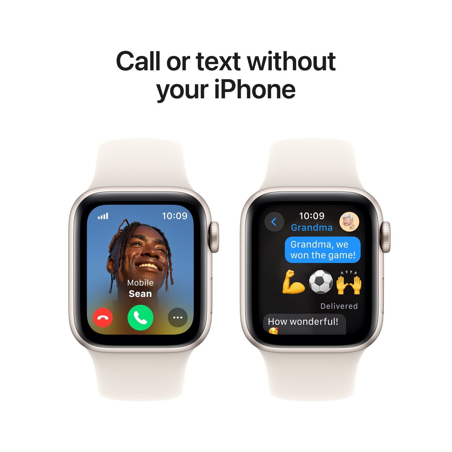 Apple Watch SE GPS + cellás 40 mm-es Starlight alumínium tok Starlight sportpánttal - M/L - iSTYLE HU