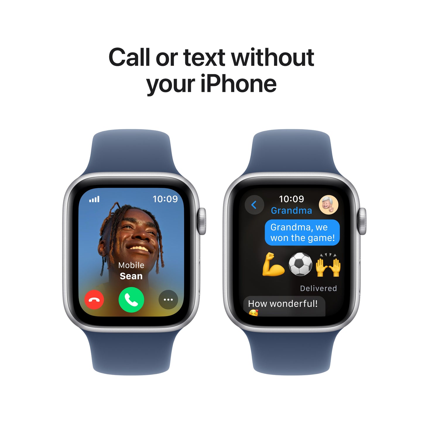Apple Watch SE GPS + cellás 44 mm-es ezüst alumínium tok farmer sportszíjjal - M/L - iSTYLE HU