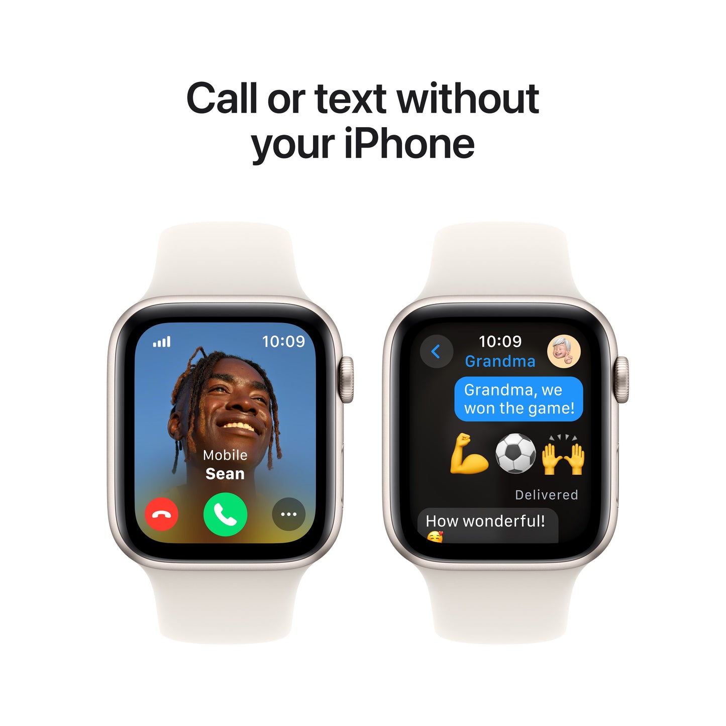 Apple Watch SE GPS + cellás 44 mm-es Starlight alumínium tok Starlight sportpánttal - M/L - iSTYLE HU