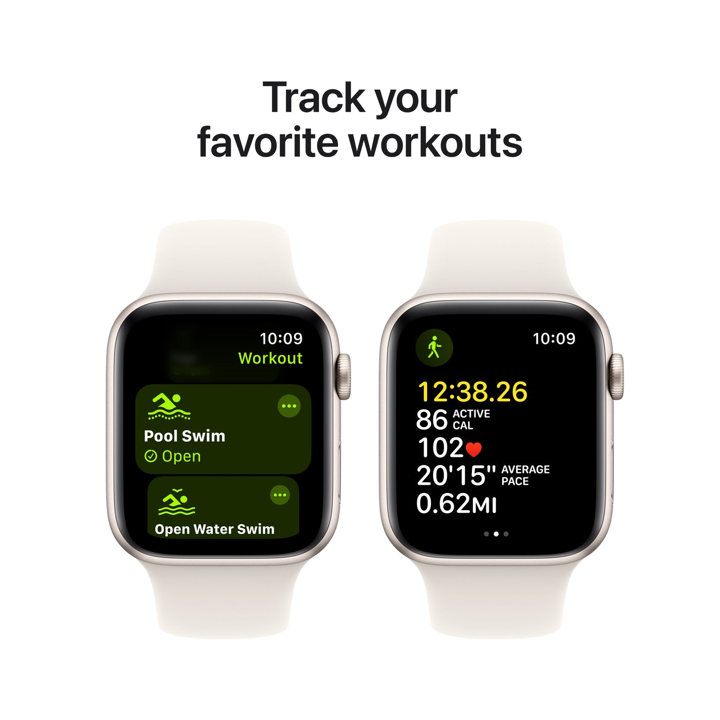 Apple Watch SE GPS + cellás 44 mm-es Starlight alumínium tok Starlight sportpánttal - M/L - iSTYLE HU
