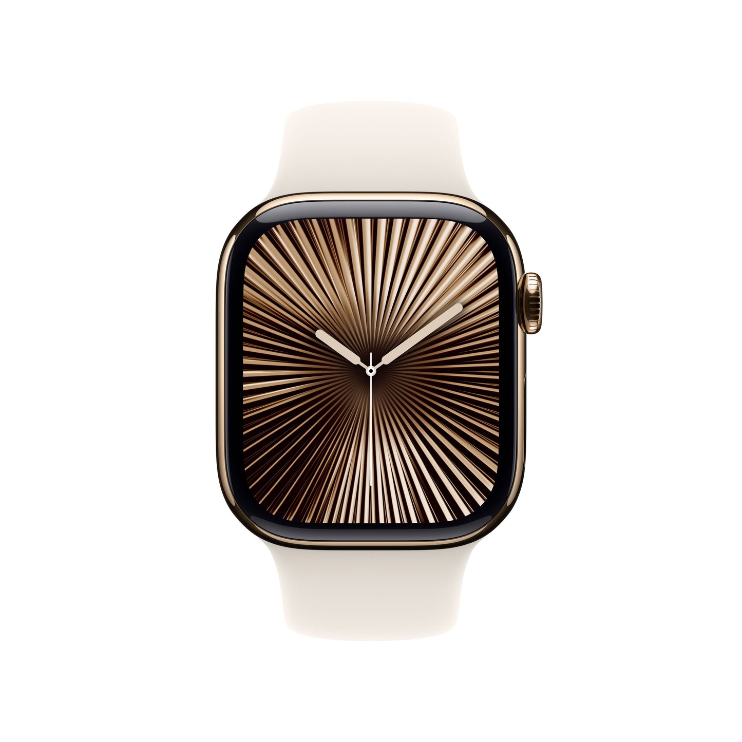 Apple Watch Series 10 GPS + cellás 42 mm-es arany titán tok Starlight sportpánttal - S/M - iSTYLE HU