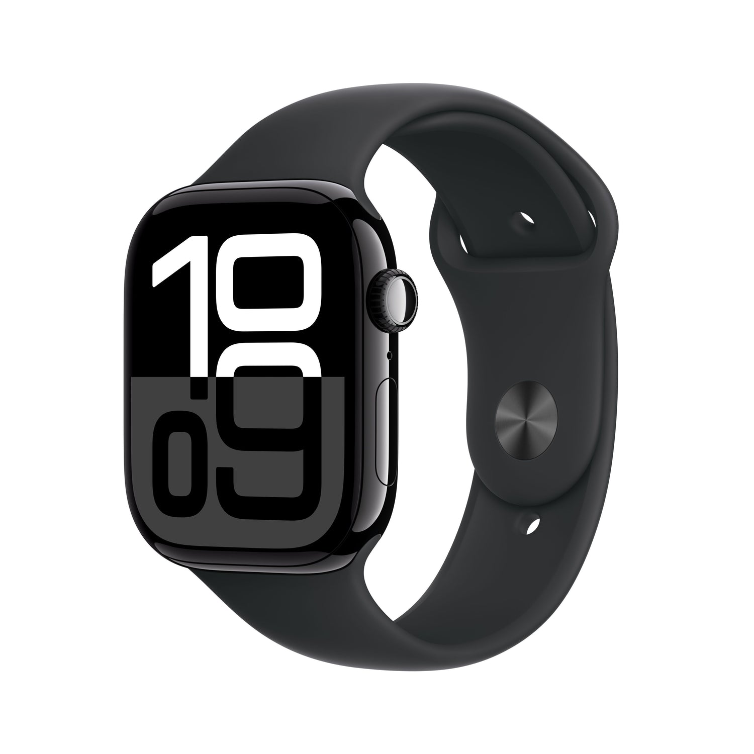 Apple Watch Series 10 GPS 46 mm-es Jet Black alumínium tok fekete sportszíjjal - M/L - iSTYLE HU