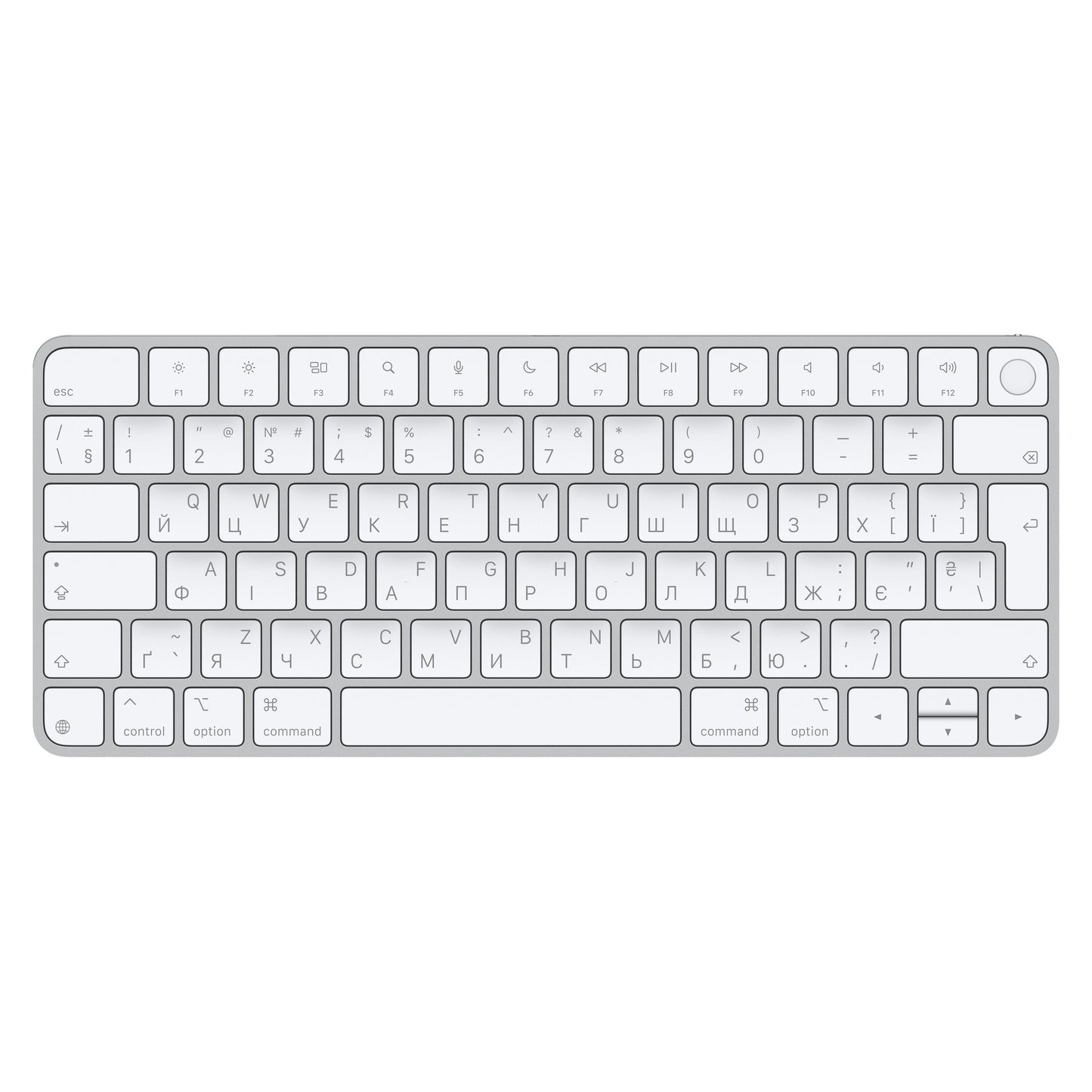 Magic Keyboard Touch ID‑val Apple chipes Mac–modellekhez (USB–C) – ukrán - iSTYLE HU
