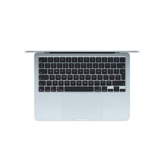 13 hüvelykes MacBook Air: Apple M4 chip 10 magos CPU-val és 10 magos GPU-val, 256GB SSD, 16GB RAM, Háttér-világítású Magic Keyboard Touch ID-val – magyar - égkék CTO