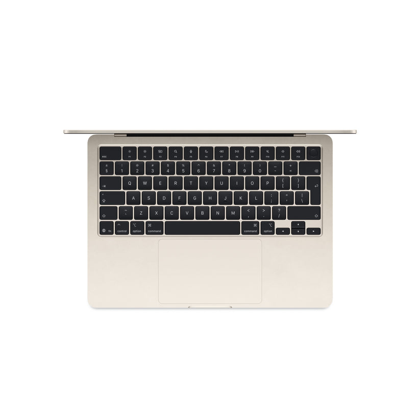 13 hüvelykes MacBook Air: Apple M4 chip 10 magos CPU-val és 10 magos GPU-val, 256GB SSD, 24GB RAM, Háttér-világítású Magic Keyboard Touch ID-val – nemzetközi angol - csillagfény CTO