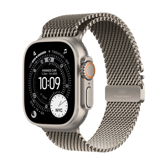 Apple Watch Ultra 3 GPS + Cellular 49mm natúr titántok, natúr Titán milánói szíj - M - iSTYLE HU