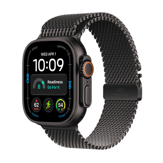 Apple Watch Ultra 4 GPS + Cellular 49mm Black Titanium Case with Black Titanium Milanese Loop - M - iSTYLE.hu