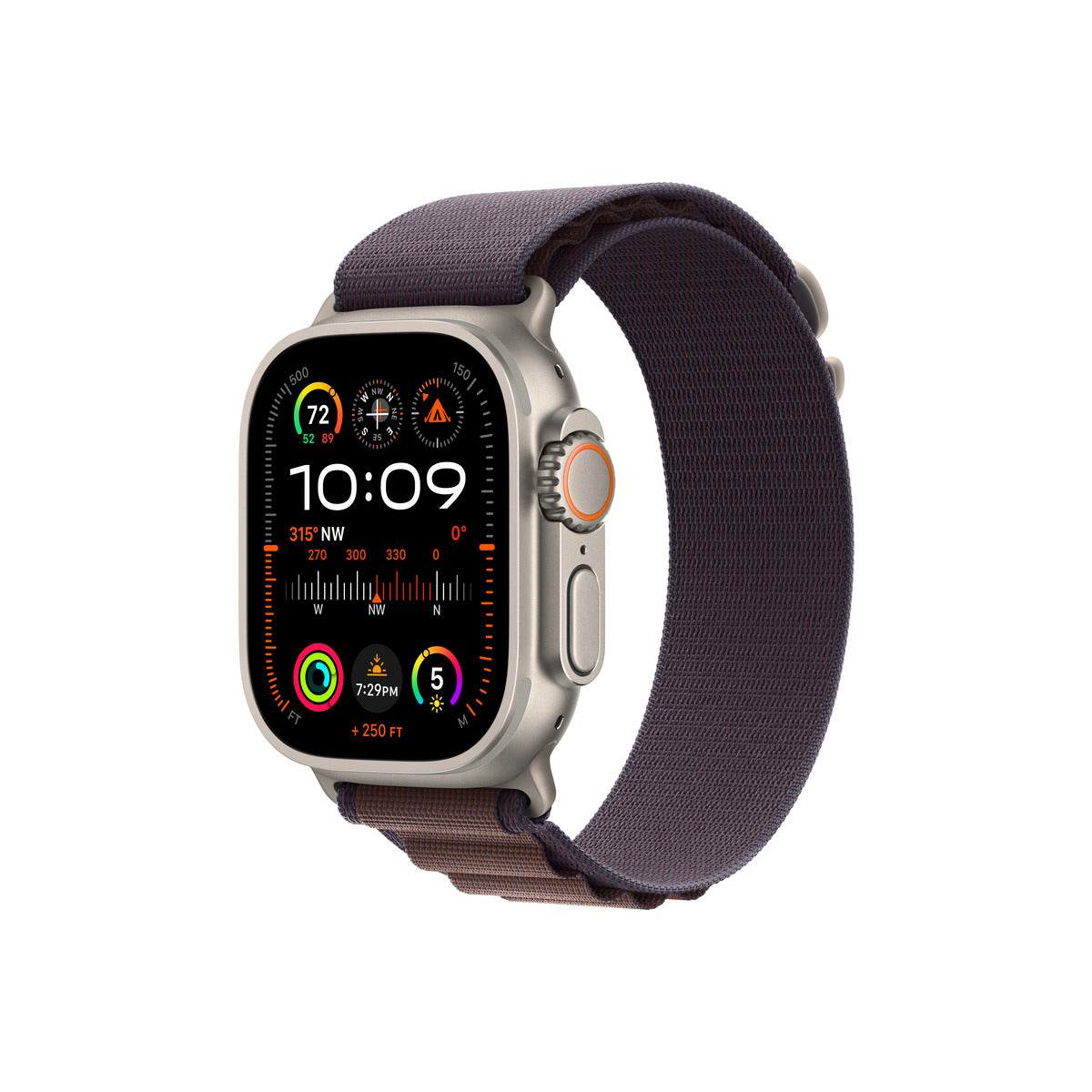 Apple Watch Ultra 2 GPS + Cellular – 49 mm-es titántok, indigó alpesi pánt - S - iSTYLE.hu