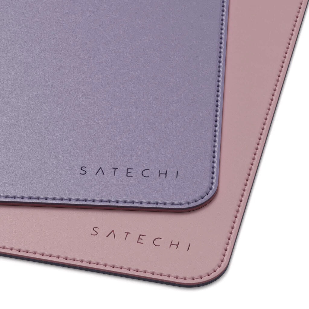Satechi – kétoldalú ökobőr egérpad - rózsaszín/lila - iSTYLE HU