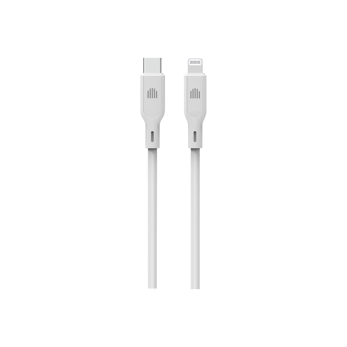 Dviced – USB-C - Lightning szilikon kábel, 1,25 m - fehér - iSTYLE HU