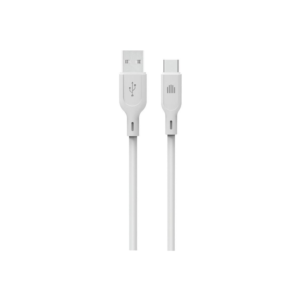 Dviced – USB-A - USB-C szilikon kábel, 1,25 m - fehér - iSTYLE HU