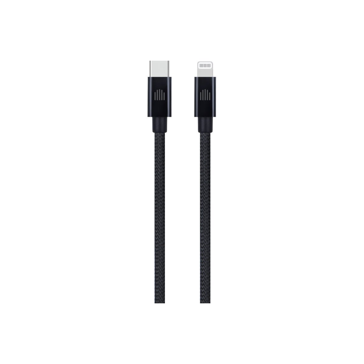 Dviced – USB-C - Lightning szőtt borítású töltőkábel, 0,25 m - fekete - iSTYLE HU