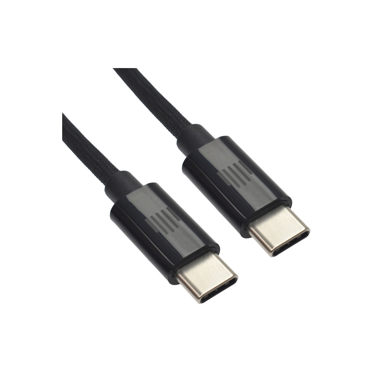 Dviced – USB-C - USB-C szőtt borítású töltőkábel, 1,25 m - fekete - iSTYLE HU