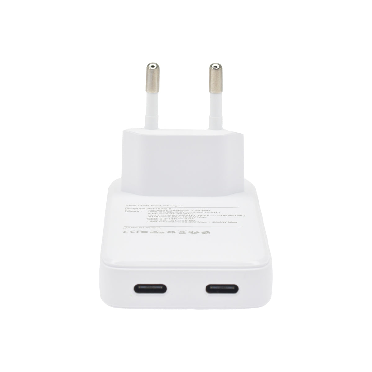Dviced – Hálózati töltő 45W GaN - 2 db USB-C - fehér - iSTYLE HU