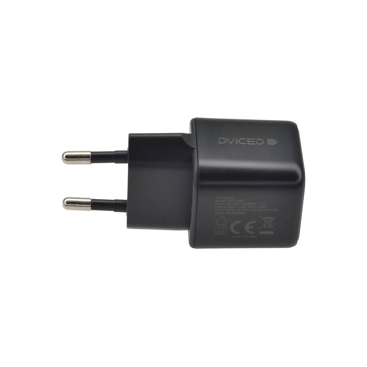Dviced – Hálózati töltő 30W GaN - 1 db USB-C - fekete - iSTYLE HU