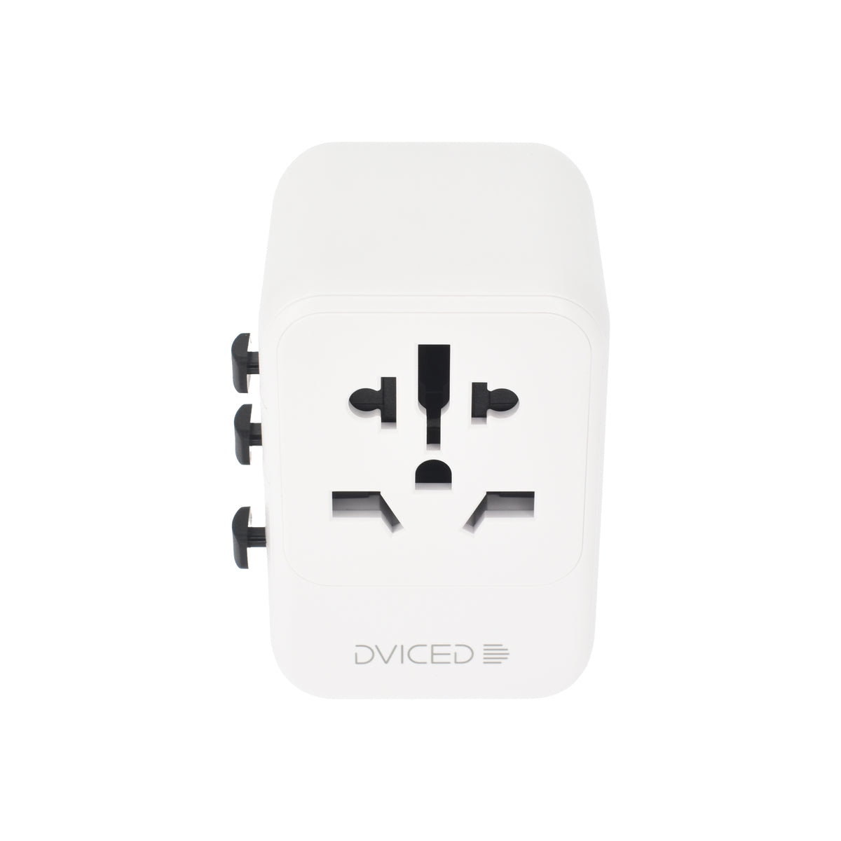 Dviced – Univerzális utazási adapter 28W GaN - UK, Európa, USA, Ausztrália - fehér - iSTYLE HU