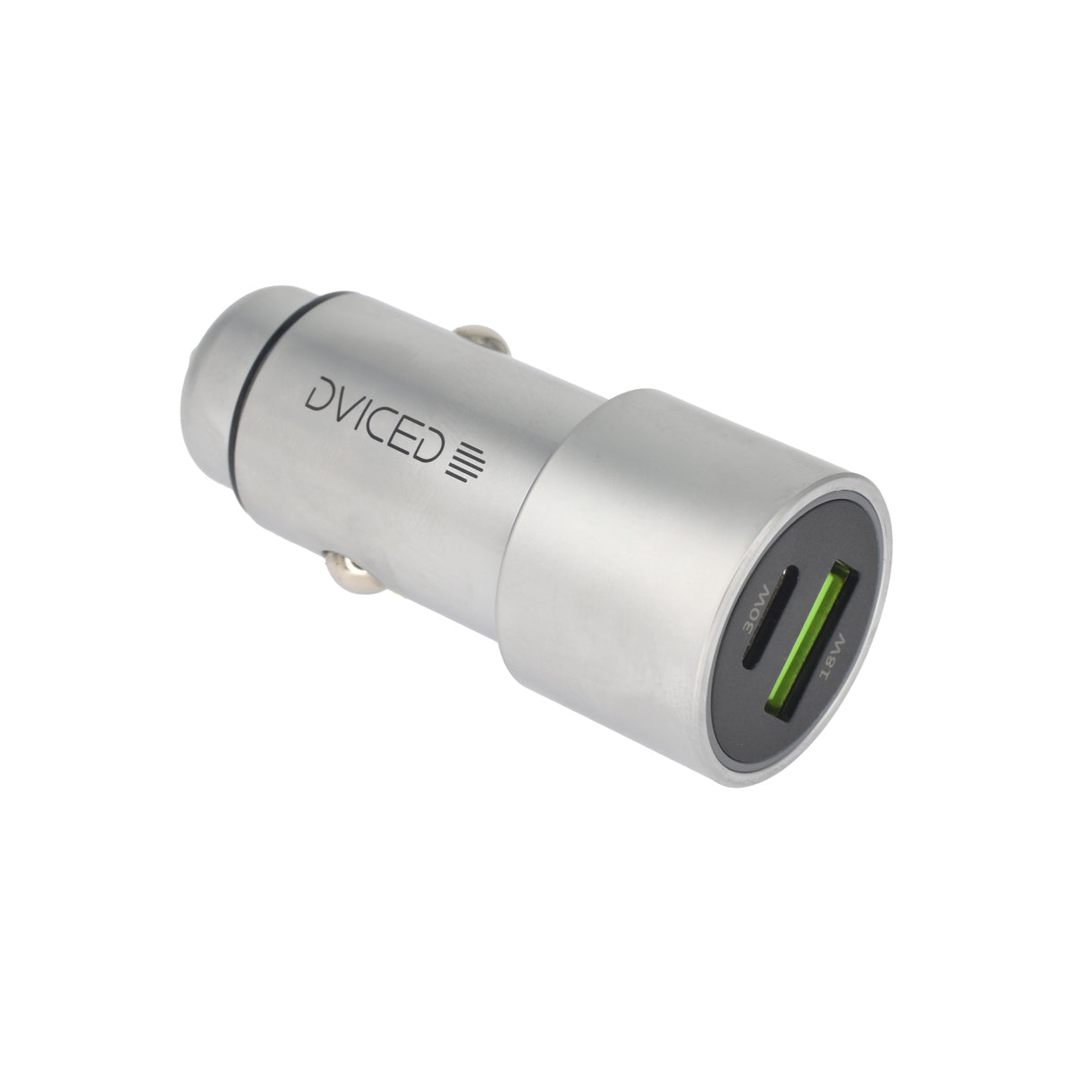 Dviced – Autós töltő 48W - 1xUSB-C + 1xUSB-A - metal - iSTYLE HU