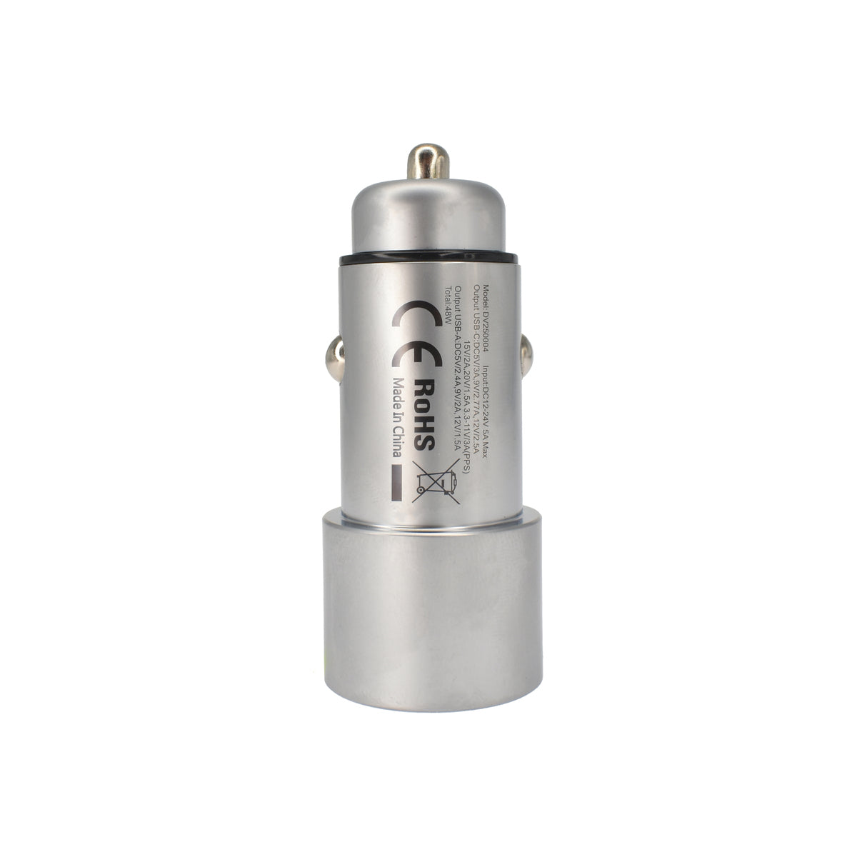 Dviced – Autós töltő 48W - 1xUSB-C + 1xUSB-A - metal - iSTYLE HU