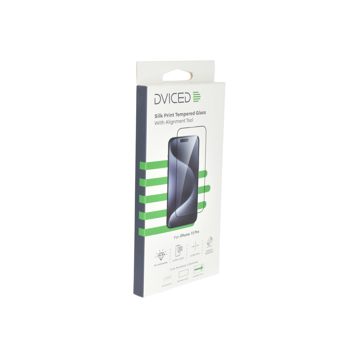 Dviced – iPhone 15 Pro képernyővédő üvegfólia (0.3 mm, 9H) + applikátor - iSTYLE HU