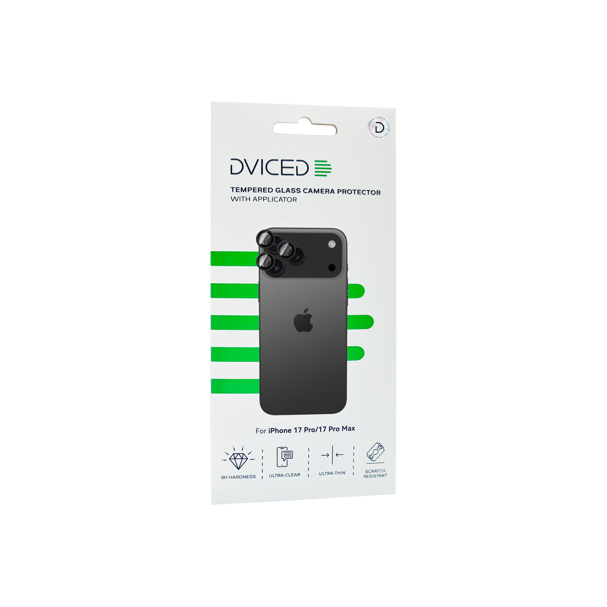Dviced Edzett kameravédő üveg applikátorral - iPhone 17 Pro/17 Pro Max - iSTYLE HU