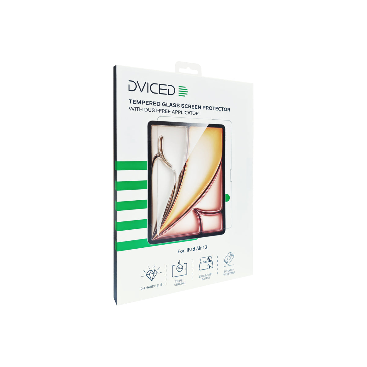 Dviced – Edzett kijelzővédő üvegfólia pormentesítő applikátorral - iPad Air 13 - iSTYLE HU