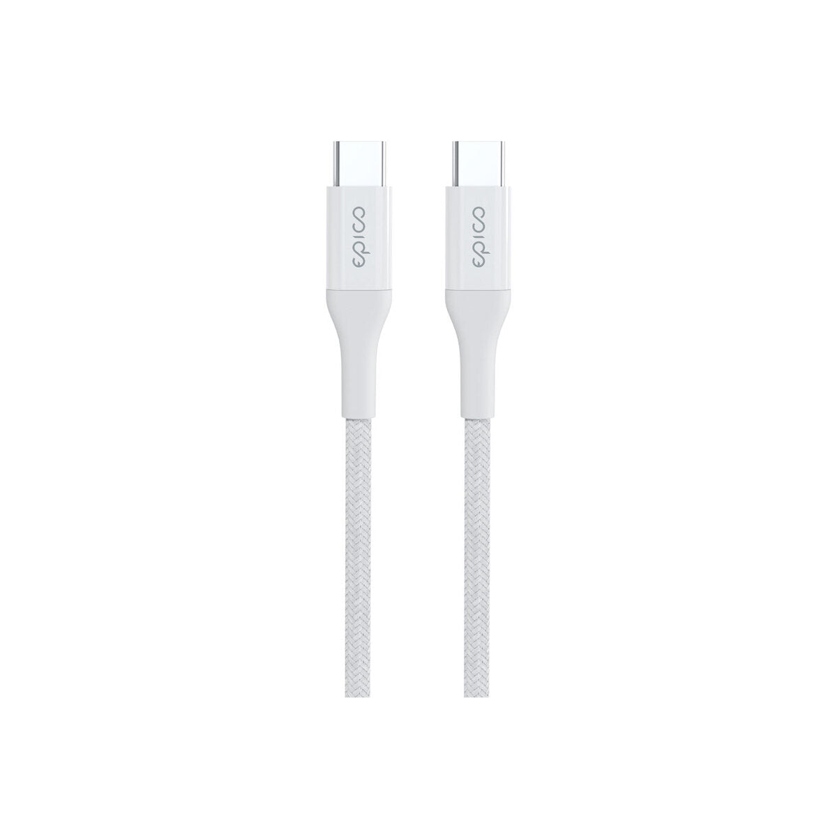 EPICO – Braided PD kábel USB-C to USB-C (1.2m) - fehér - iSTYLE HU